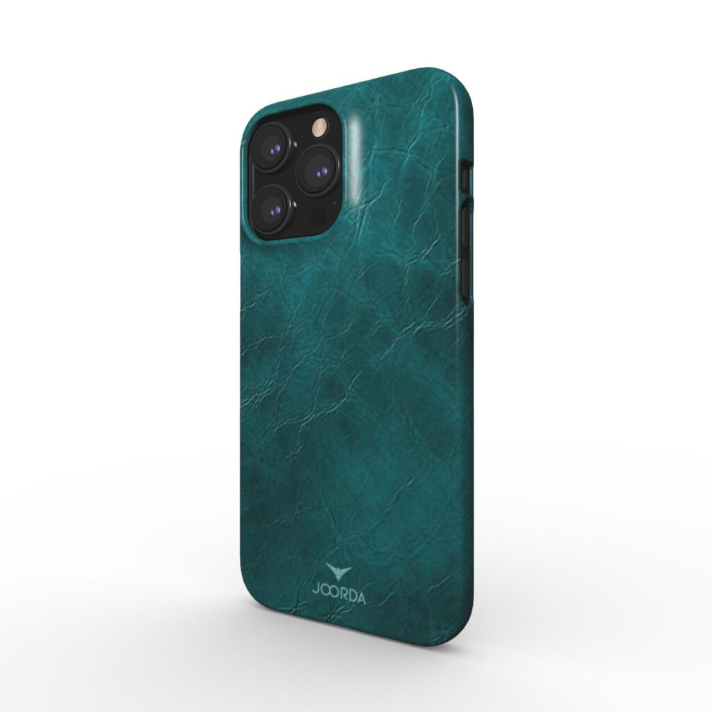 Cyan Leather Chic